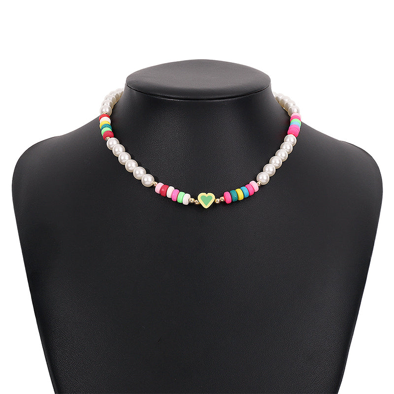 Collares al por mayor Perla de imitación N9966 Collar étnico bohemio OLY-NE-QD006